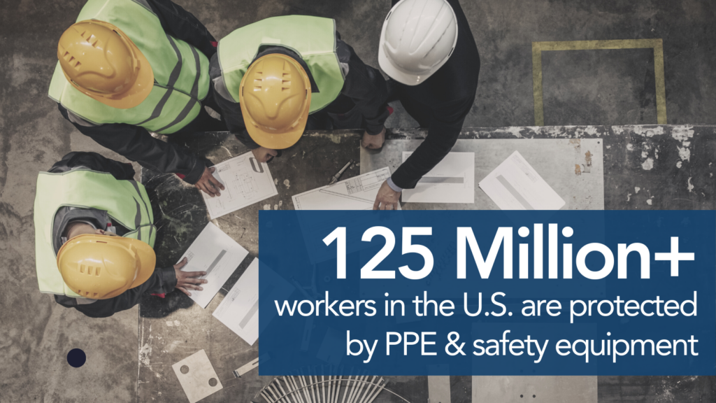 125 million workers are protected by PPE